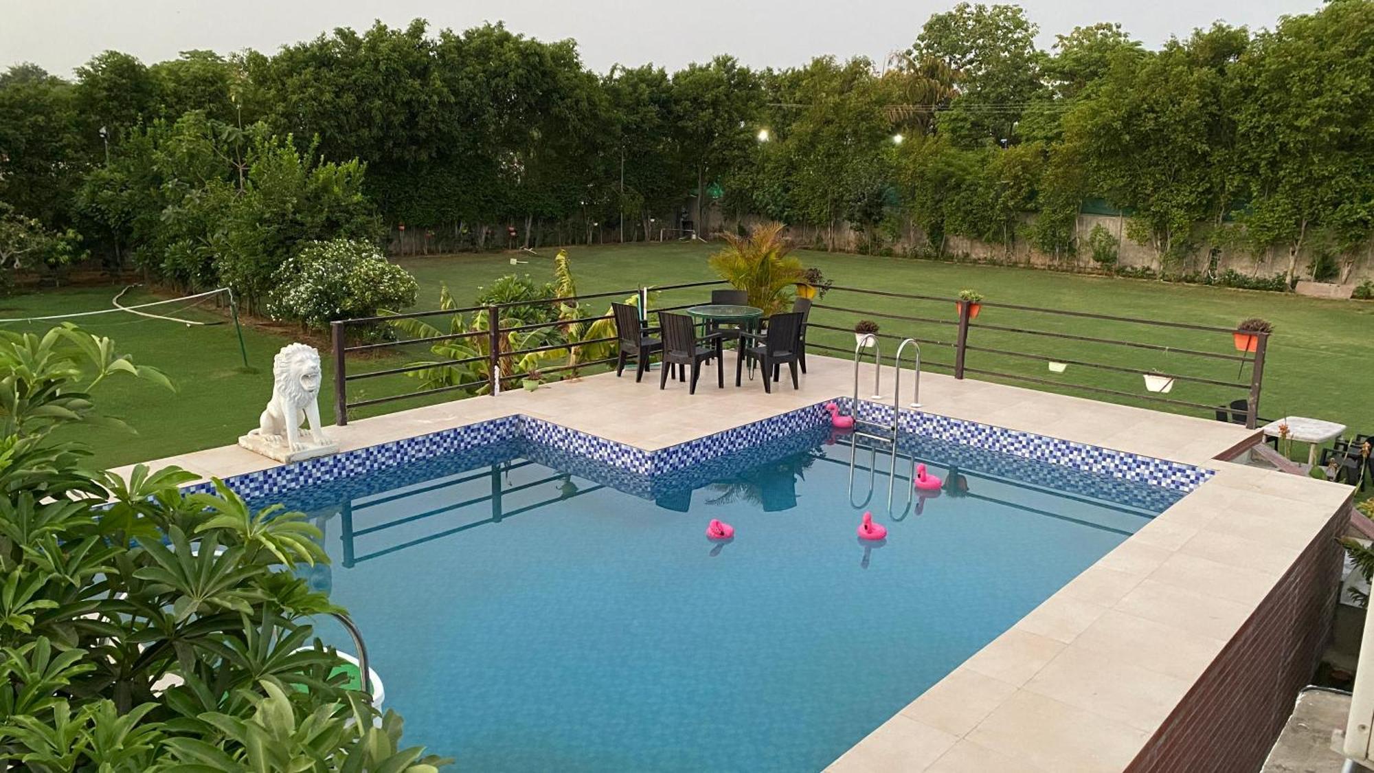 The Singh Farm Cosy Private Pool Farm Villa Gurgaon Exterior photo